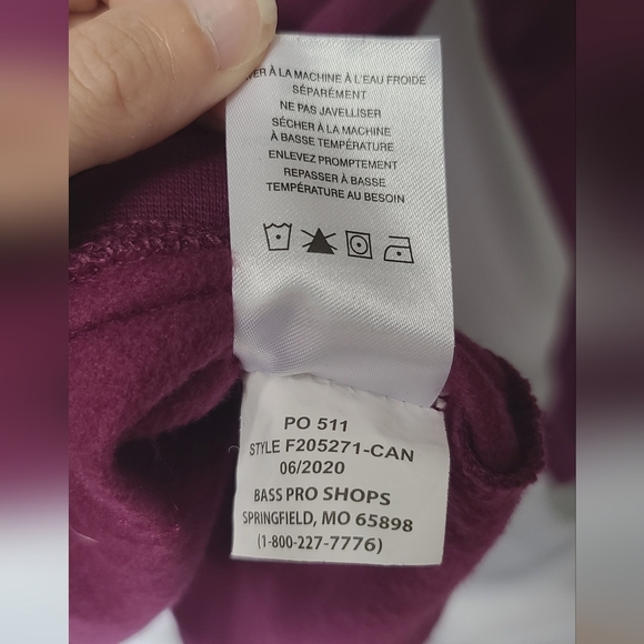 NWOT Cabela's Hoodie Sweatshirt - size S - Picture 6 of 10